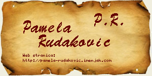 Pamela Rudaković vizit kartica